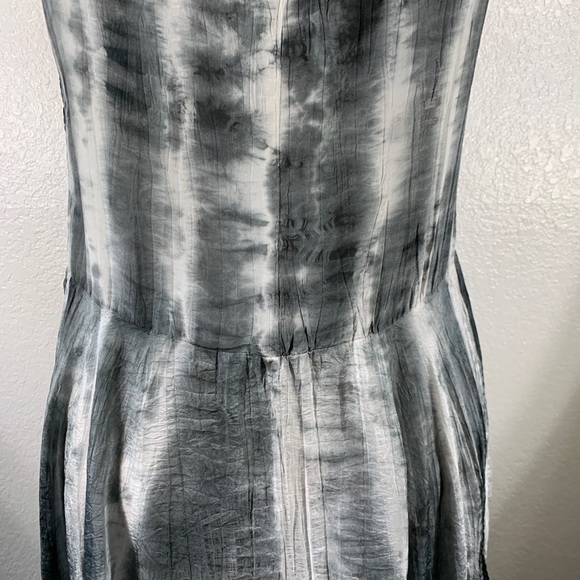 Viviana Uchitel Silk aquarelle Midi Dress Sz 1 NWT - Picture 7 of 7